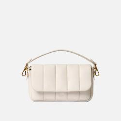 2024 NO Minimum Custom Metal Logo Hand Bags Strip Stitching Party Purse Fashion Women Tote Bags Ladies Handbags Shoulder Bag