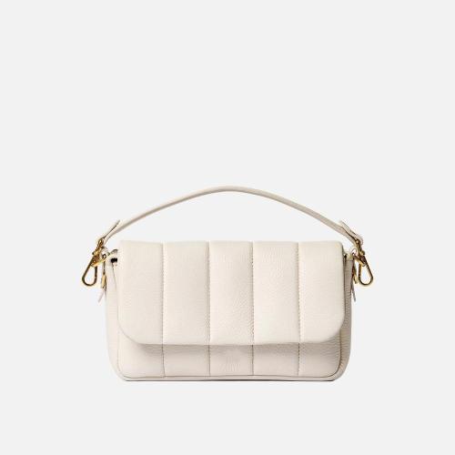 2024 NO Minimum Custom Metal Logo Hand Bags Strip Stitching Party Purse Fashion Women Tote Bags Ladies Handbags Shoulder Bag