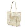 Women's New Casual tote Foldable Beach Handbag with Two Handles Polyester Lining for Summer Outdoor Travel and Shopping