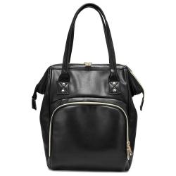 Realer PU leather handbags and backpacks large capacity women's school backpacks bags