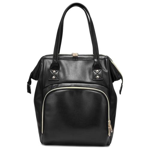 Realer PU leather handbags and backpacks large capacity women's school backpacks bags