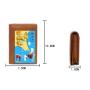 Custom Carteira Masculina Designer Travel Leather Rfid Blocking Men's Wallets Purse Business Man Credit Card Holders