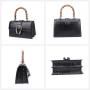 2024 Designer Ladies Bamboo Handle Handbags Famous Brands Matched Crocodile Leather Shoulder Crossbody Bags For Women Luxury