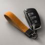 Customized Vintage Genuine Leather Keychain Holder Wholesale Handmade Leather Car Holder Keychain Accessories