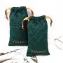 Custom Logo Printing Quilting Thick Satin Sunglasses Jewelry Packaging Bag Drawstring Satin Lipstick Storage Pouch