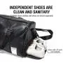 Luxury PU Leather Sport Gym Bag for Men Fashion Designer Wet Dry Overnight Weekender Tote Portable Luggage Duffle Travel Bag