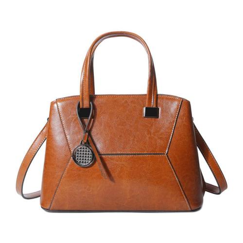 Wholesale New Fashion Ladies Purse Large Capacity Genuine Leather Oil Wax Cowhide Handbags Woman Shoulder Hand Bags Crossbody