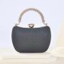 New Arrival Party Bridal Hand bags Chain Crossbody Bag Metal Rhinestones Handle Gold Evening Bags Handbag For Ladies