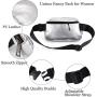 Gelory Fashionable Mini Belt Bag Travel Workout Running Hiking PU Leather Fanny Pack Chest Bag for Women