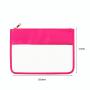US Warehouse Clear PVC Window Nylon Make Up Bags Waterproof Zipper PVC Cosmetic Bag Travel Cosmetic Custom Clear Pouch
