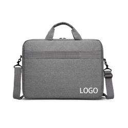Custom Logo Portable Solid Color Simple 15.6 inch Business Briefcase Laptop Sleeve Case with Adjustable Shoulder