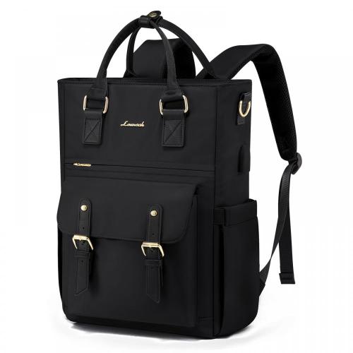 LOVEVOOK 14 15.6 17 Inch Student School Book Bags with USB Port Womens Fashion Casual Waterproof Laptop Backpack for Woman Girls