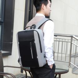 New minimalist USB charging male multifunctional student large capacity backpack