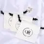 Custom Logo Printing Brush Canvas Jewelry Storage Drawstring Bag Necklace Bracelet Jewelry Pouch
