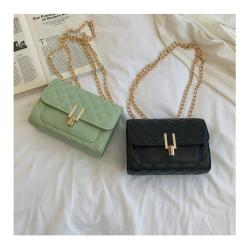 Cheap Women's Chain Bgas Fashion Pu Leather Small Ladies Shoulder Bags Female Solid Color Crossbody Bags for Women