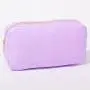Stock Lavender S M L XL 4 Pieces No MOQ Nylon DIY Personalize Cosmetic Bag Zipper Pouch Gift for Girl Women Large Makeup Bags