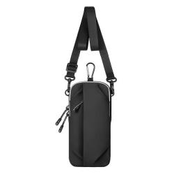 HR304 Waterproof PU Leather Sports Running Phone Arm Bag Outdoor Sports Waist Bag Wrist Single Shoulder Crossbody Fitness Bag