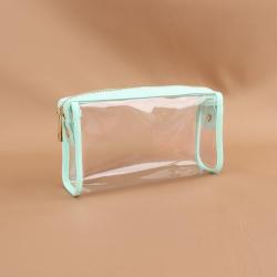 Keymay Candy Colors Transparent PVC Women Men Washbag Travel Toiletry Storage Bag Waterproof Cosmetic Organizer Clear Makeup Bag