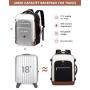 LOVEVOOK 17In Travel Backpack with 3 Packing Cube Carryon Backpack as Personal Item Flight Approved Waterproof Travel Essentials