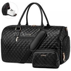 Wholesale waterproof fashion durable bag men leather travel cabin bags large outdoor travelling duffel weekender bag woman