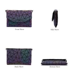 LOVEVOOK 2023 stylish crossbody bags fashion Geometric luminous PU leather shoulder purse women ladies messenger bags