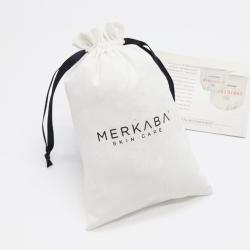 High Quality Cotton Linen Makeup Gift Drawstring Packaging Bag White Soft Cotton Dust Skincare Cosmetic Pouch