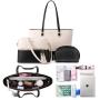 Lovevook 2022 Custom logo PU Leather Crossbody Bag Ladies 3 PCS Handbags Set Womens Tote Purse and Handbags