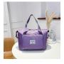 Waterproof Sports Gym Bag with Shoes Compartment Women Cute Sequin Duffel Bags Large Overnight Weekend Travel Bag