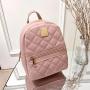 New Hot Sale School Bag Fashion Rhombus Plaid Backpack Pu Leather Mini Shoulder Bags for Women