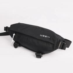 CHANGRONG Custom unisex waterproof black fanny pack waist bag