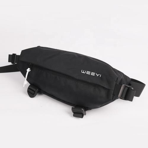 CHANGRONG Custom unisex waterproof black fanny pack waist bag