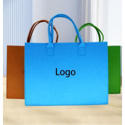 XL008 Unisex Shopping Handbags All Colours Customized Logo Cheap Felt Organizer Bag Large Size Capacity Ladies Tote Bag