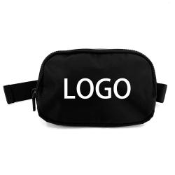custom fashion fanny pack waist bag women men nylon athletica everywhere mini belt bag with adjustable strap