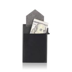 Wholesale metal id card holder aluminum alloy metal id card holder business card holder case