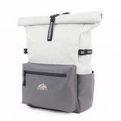 CHANGRONG Custom top roll waterproof Leather business backpack