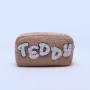 Bridesmaid Gift DIY Personalized Chenille Letter Patches Plush Teddy Sherpa Bag Mini Pouch Makeup Travel Bag Pouch Bag Cosmetic