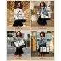 LOVEVOOK custom fashion canvas bags for ladies purses and handbags school business large 15.6in 17in women's laptop hand bags