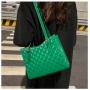 Diamond Lattice Embroidery Bolsas Para Mujer Fashion Large Capacity Women Tote Bags Vintage Designer Ladies Shoulder Bags
