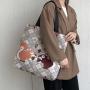 Retro Tote Canvas Bag Custom Ins Large Capacity Portable Mummy Case One-shoulder Student Class Bag