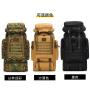 Tactical camouflage sports backpack 80L waterproof outdoor mountaineering bag large capacity hiking package outsourcing