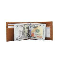 Wholesale Trade Gift Wallet Men's Real Leather Money Clip Wallet Factory Direct Supply