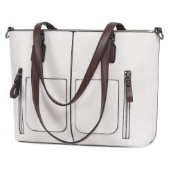 LOVEVOOK Fashion vintage PU Leather Tote Bags Top-Handle Elegant Ladies Handbag Designer Shoulder Bag Women laptop handbags