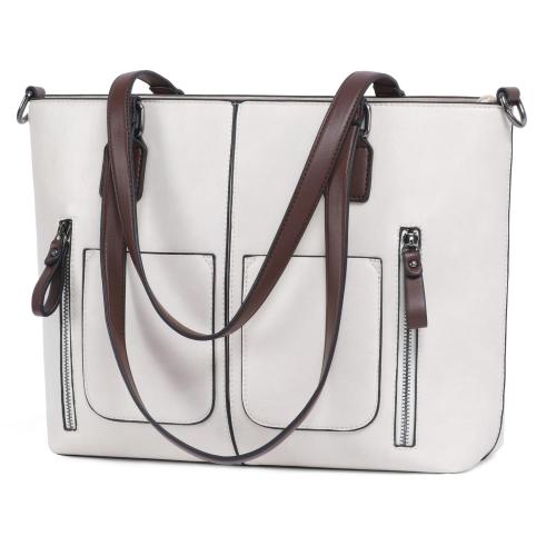 LOVEVOOK Fashion vintage PU Leather Tote Bags Top-Handle Elegant Ladies Handbag Designer Shoulder Bag Women laptop handbags
