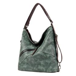 2024 Custom Oiled Waxed PU Shoulder Underarm Bag For Fashion Women Hobo Bags