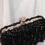 Hot Sale Pure Handmade Beaded Handbag Celebrity Dress Evening Bag Ladies Banquet Clutch Bag