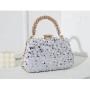 New Fashion Shiny Shoulder Purse Sequins Crystal Handle Party Wedding Clutch Evening Bags Handbags For Women