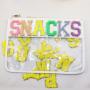 Top Sale DIY Letter patch  Variety Colors Stock Choose Waterproof Oil-Proof Women Clear Letter Bag PVC Cosmetic Bags