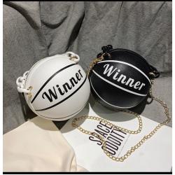Leather Pink Basketball Bag Women Shoulder Bags Crossbody Chain Basketball Bag Purse Handbag with Chain Girls Lady Handbag Pu