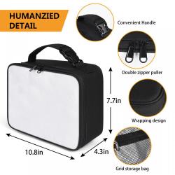 Wholesale Adult Small White Waterproof Insulated Thermal Sublimation Neoprene Blank Lunch Tote Cooler Bag With Zipper