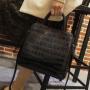 Custom  women tote bag  crocodile  leather ladies  shoulder bag fashion handbags for women factory wholesale